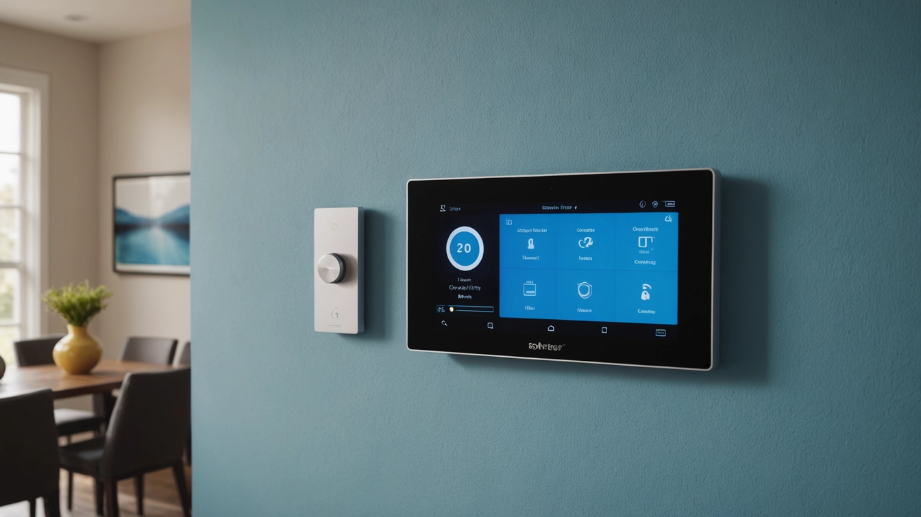 Smart home control panel and automation interface professionally installed by Koletas Electric