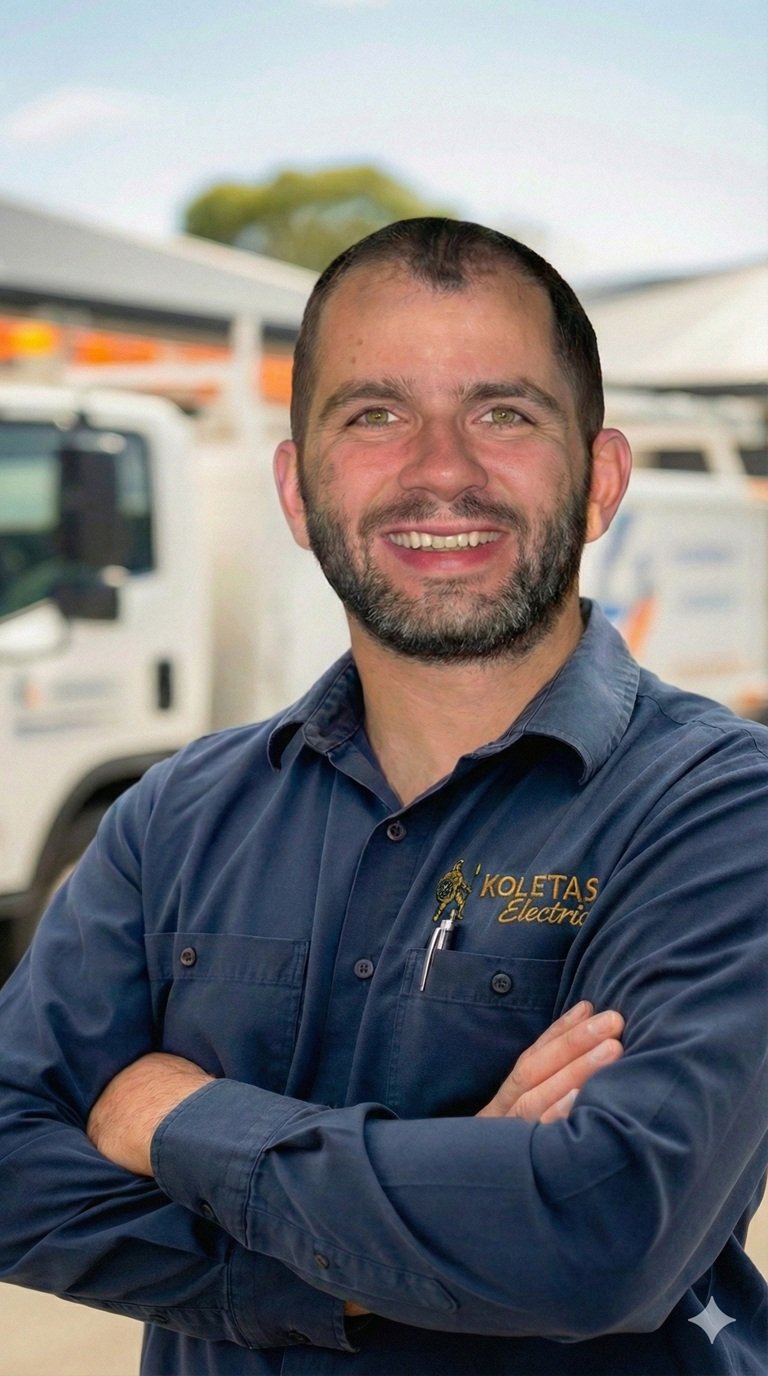 George Koletas, licensed master electrician and owner of Koletas Electric